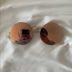american eagle circular sunglasses